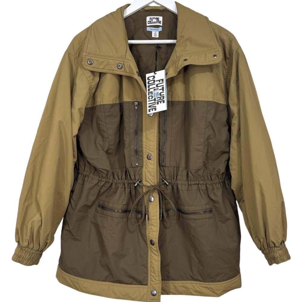 Future Collective x Reese Blutstein Olive Green Retro Utility Jacket Size M NWT
